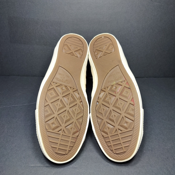 Converse Chuck Taylor All Star 70 Tonal Leather Egret High Top Women's Size 11 - Picture 7 of 8